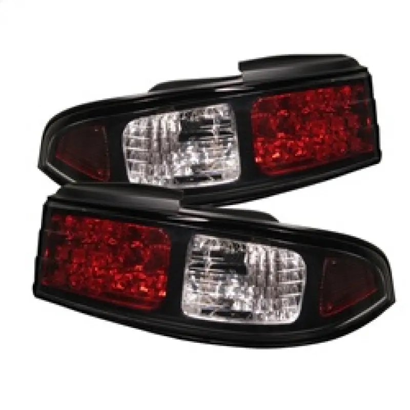 Spyder Nissan 240SX 95 98 LED Tail Lights Black ALT YD N240SX95 LED BK