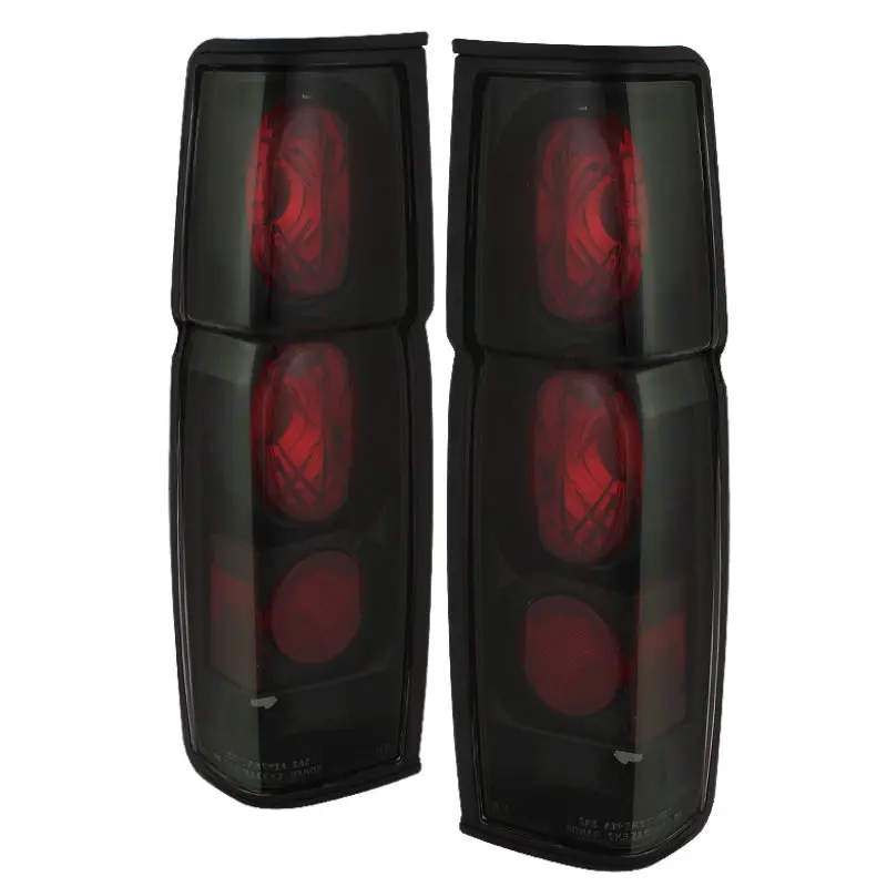 Spyder Nissan Hardbody 86 97 Euro Style Tail Lights Black Smoke ALT YD NH86 BSM