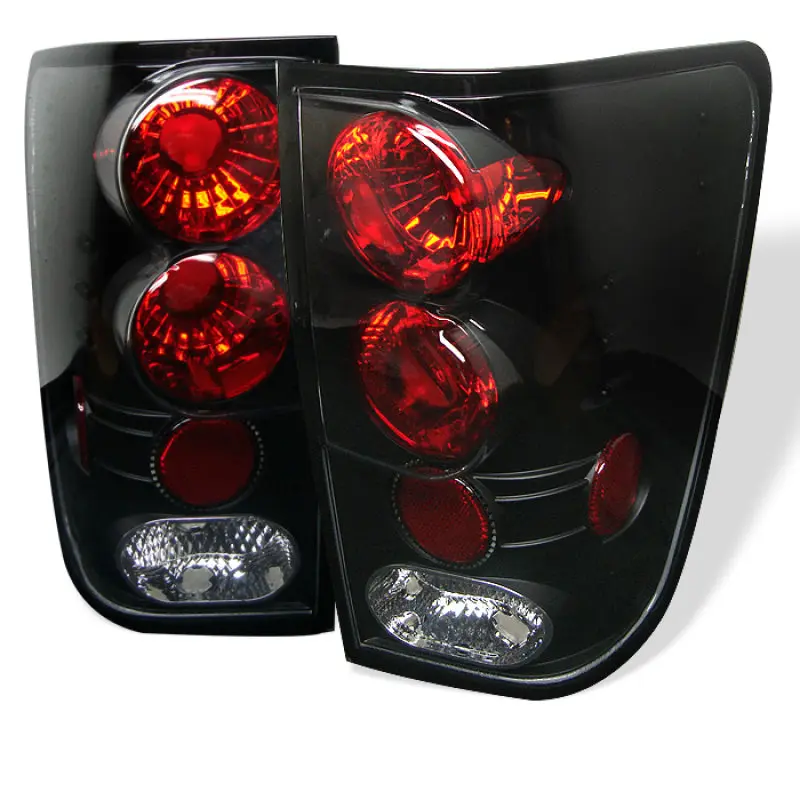 Spyder Nissan Titan 04 14 Euro Style Tail Lights Black ALT YD NTI04 BK