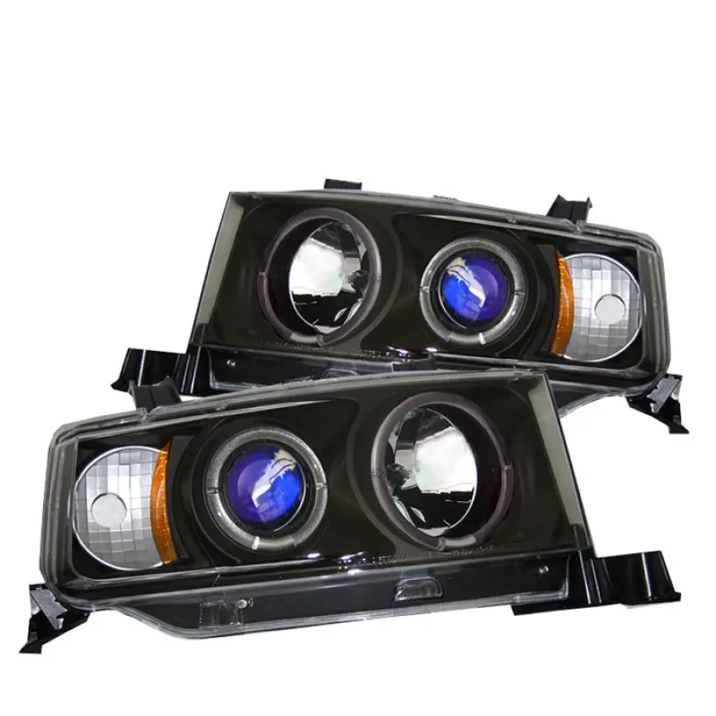 Spyder Scion XB 03 07 Projector Headlights LED Halo Black High H1 Low 9006 PRO YD TSXB03 HL BK