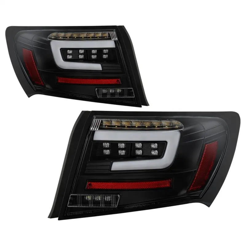 Spyder 08 11 Subaru Impreza WRX 4DR LED Tail Lights Black ALT YD SI084D LED BK