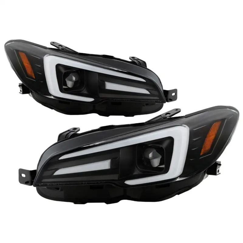 Spyder Subaru Impreza WRX 15 20 Halogen Model Projector Headlights Black PRO YD SWRX15SI SBSEQ BK