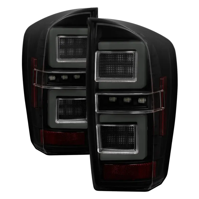 Spyder 16 17 Toyota Tacoma LED Tail Lights Black Smoke (ALT YD TT16 LED BSM)