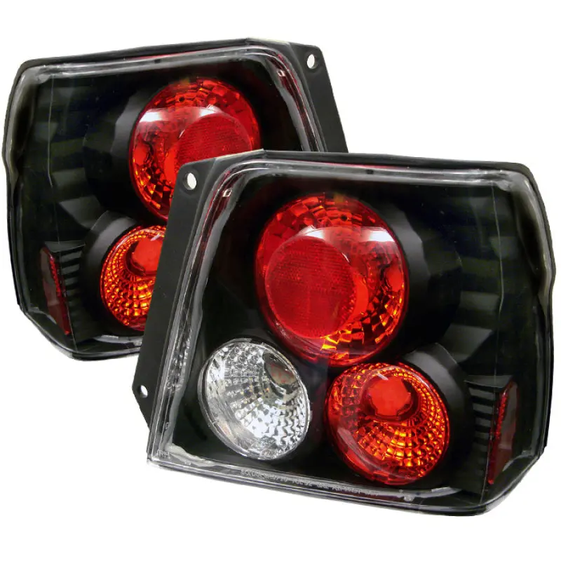 Spyder Toyota Tercel 95 98 Euro Style Tail Lights Black ALT YD TTER95 BK