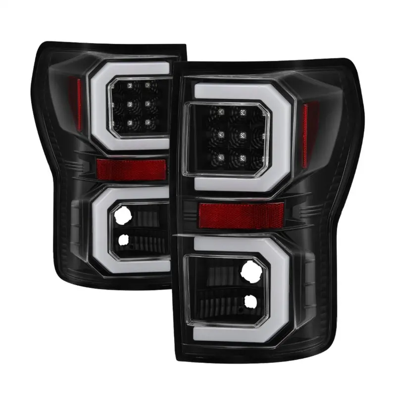 Spyder 07 13 Toyota Tundra V2 Light Bar LED Tail Lights Black ALT YD TTU07V2 LB BK