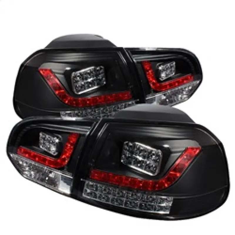 Spyder Volkswagen Golf GTI 10 13 LED Tail Lights Black ALT YD VG10 LED BK