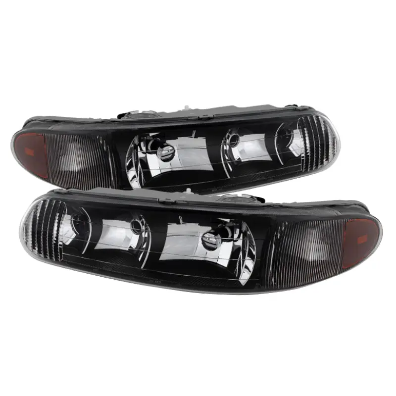 Xtune Buick Century 97 05 Regal 97 04 Crystal Headlights Black HD JH BUCEN97 AM BK SPYDER