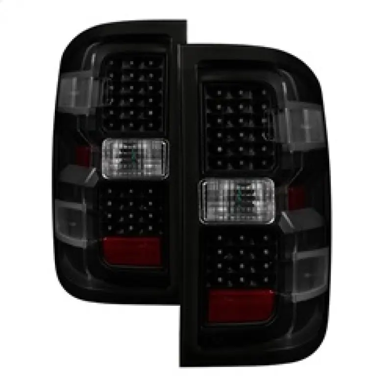 xTune Chevy 1500 14 16 Silverado 2500HD 3500HD LED Tail Lights Black Smoked ALT JH CS14 LED BSM SPYDER