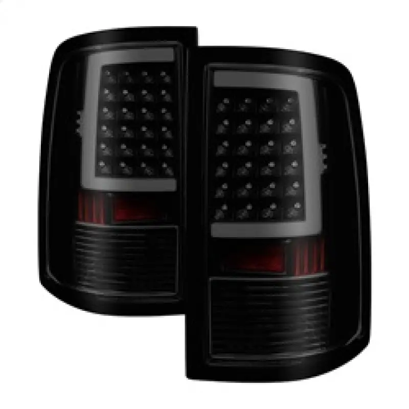 xTune 09 18 Dodge Ram 1500 LED Tail Lights Black Smoke (ALT ON DR09 LBLED BSM) SPYDER