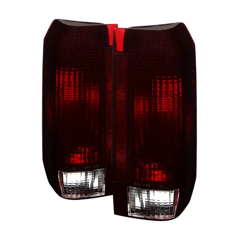 Xtune Ford Bronco F150 F250 F350 F450 92 96 OE Style Tail Lights Red Smoked ALT JH FB92 OE RSM SPYDER