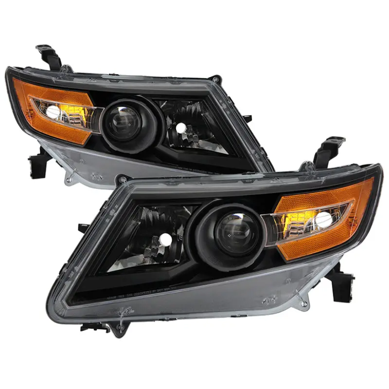 xTune Honda Odyssey Halogen Models Only 11 15 OEM Style Headlights Black HD JH HODY11 AM BK SPYDER