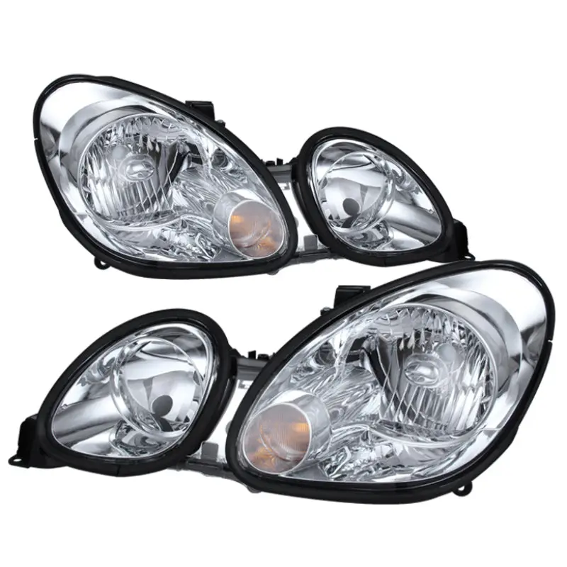 Xtune Lexus GS300 GS400 GS430 98 05 Halogen Only Crystal Headlights Chrome HD JH LGS98 C SPYDER