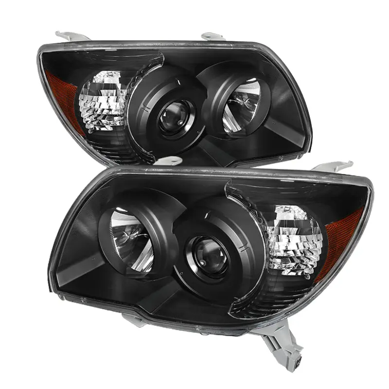 Xtune Toyota 4Runner 06 09 Crystal Headlights Black HD JH T4R06 AM BK SPYDER