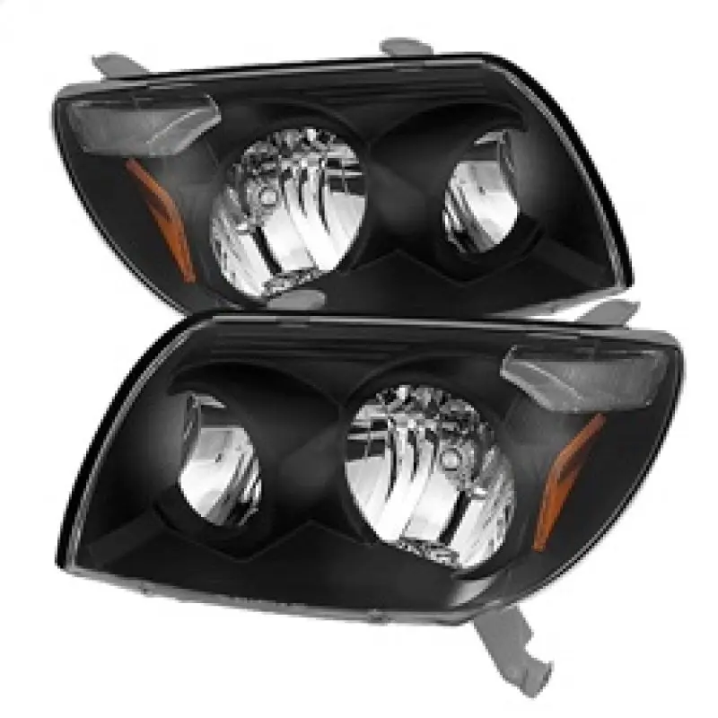 Xtune Toyota 4Runner 03 05 Crystal Headlights Black HD JH T4R03 AM BK SPYDER