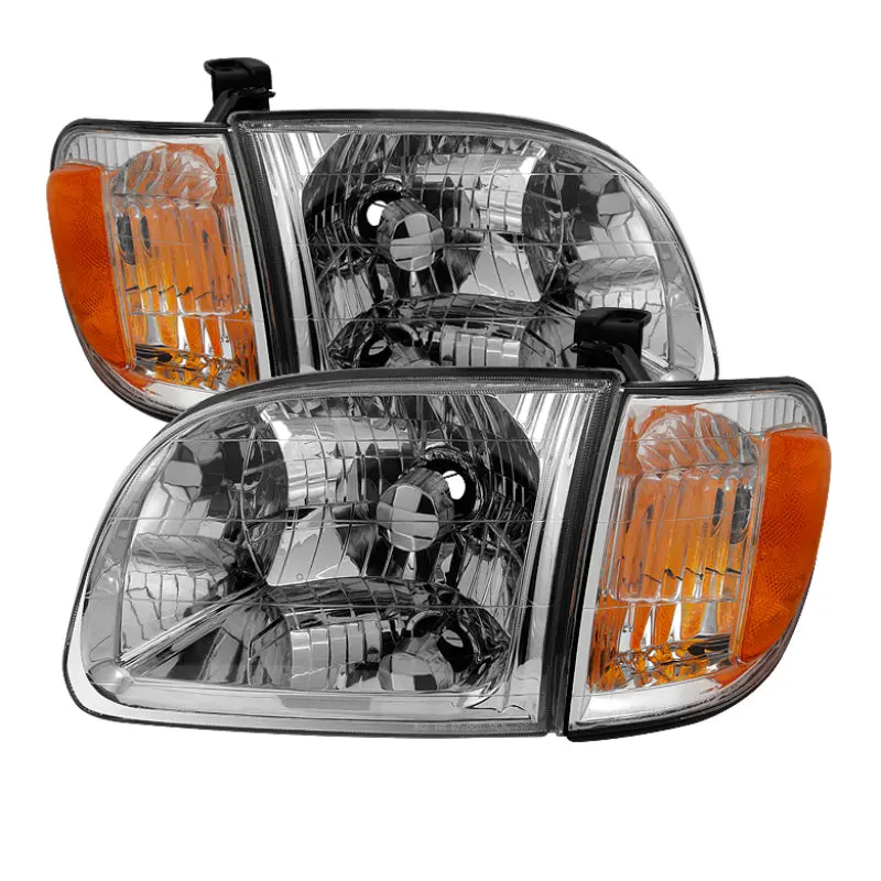 Xtune Toyota Tundra Regular Access 00 04 OEM Style Headlights & Corner Lights HD JH TTUN00 AM C SPYDER