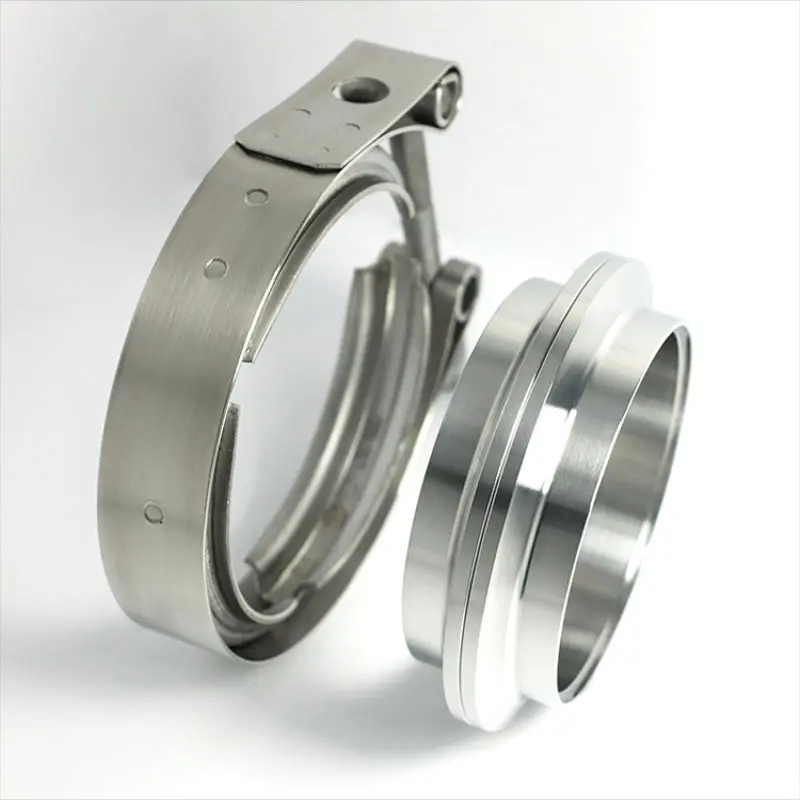 Stainless Bros 3.5in 304SS V Band Assembly 2 Flanges 1 Clamp