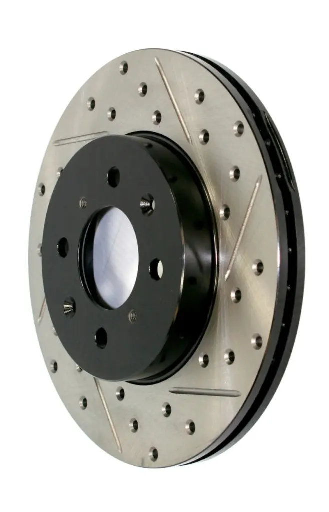 StopTech 2017 2019 Acura ILX Slotted & Drilled Front Left Rotor