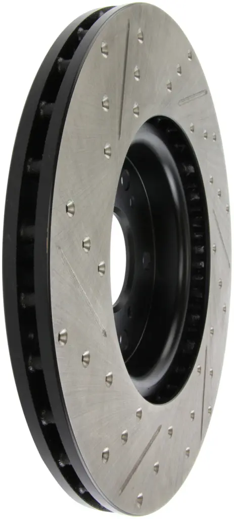 StopTech 04 08 Acura TL (Brembo Caliber) SportStop Slotted & Drilled Left Front Rotor