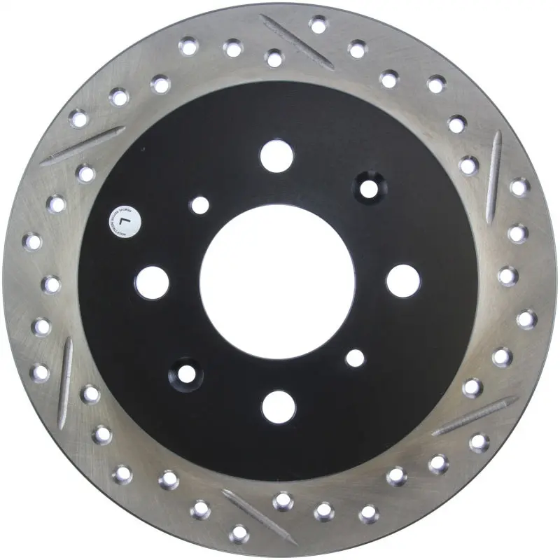StopTech 90 96 Acura Integra 97 01 Integra (Exc. Type R) Slotted & Drilled Left Rear Rotor