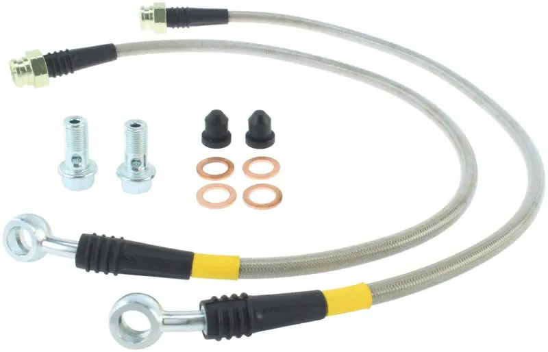 StopTech 14 15 Chevy Corvette Z51 (C7) V8 Stainless Steel Front Brake Lines