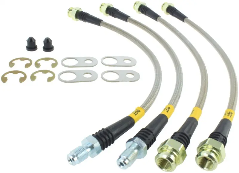 StopTech 08 10 Mitsubishi Lancer Ralliart Stainless Steel Rear Brake Lines