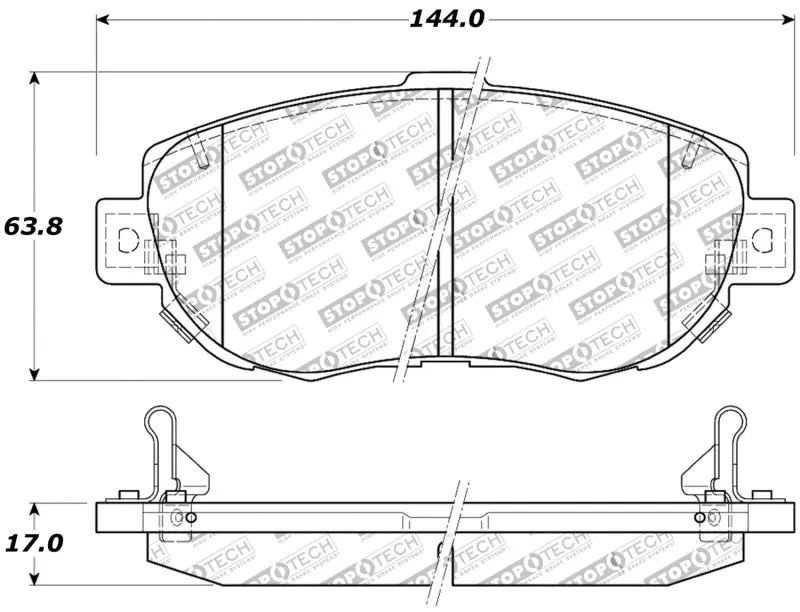 StopTech Performance 00 05 Lexus IS 250 300 350 02 09 SC 300 400 430 Front Brake Pads