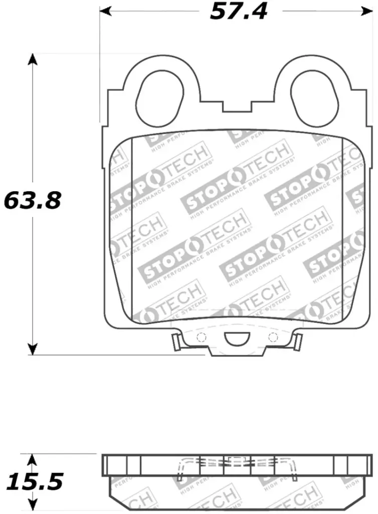 StopTech Performance 98 05 Lexus GS 300 350 400 430 450H 00 05 IS250 300 350 Rear Brake Pads