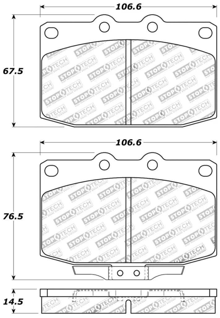 StopTech Performance 89 95 Mazda RX7 Front Brake Pads