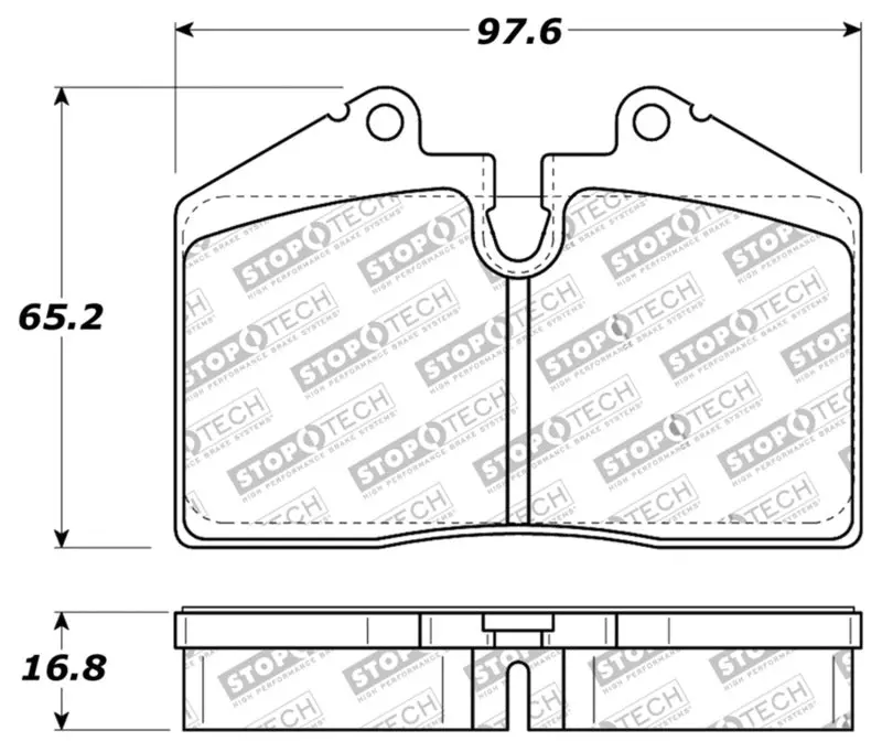 StopTech Performance ST 40 4 Piston Front Caliper Brake Pads