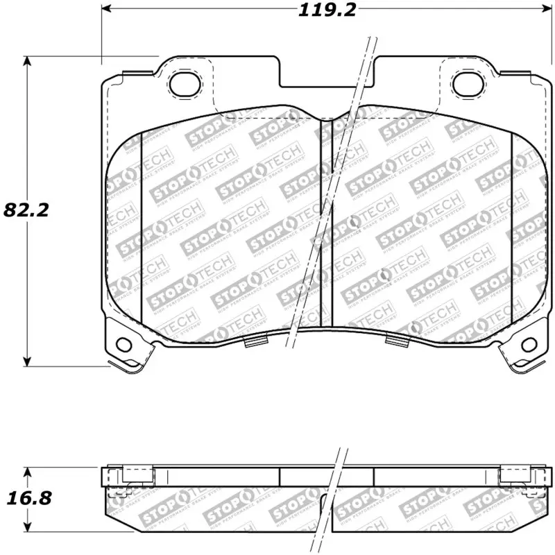 StopTech Performance 5 93 98 Toyota Supra Turbo Front Brake Pads