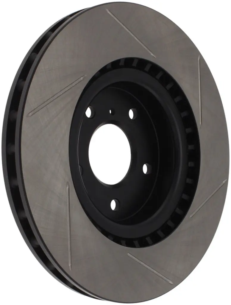 StopTech Power Slot 03 07 350z 03 04 G35 w Brembo SportStop Slotted Front Right Rotor