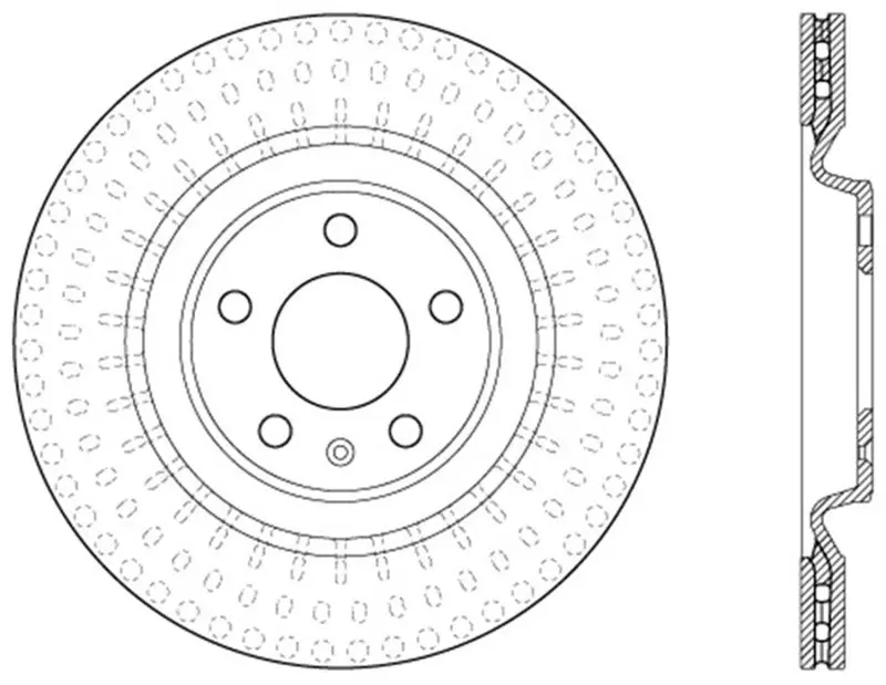 StopTech Power Slot 12 13 Audi A6 Quattro 11 12 A7 Quattro 10 13 S4 Rear Left Slotted Rotor