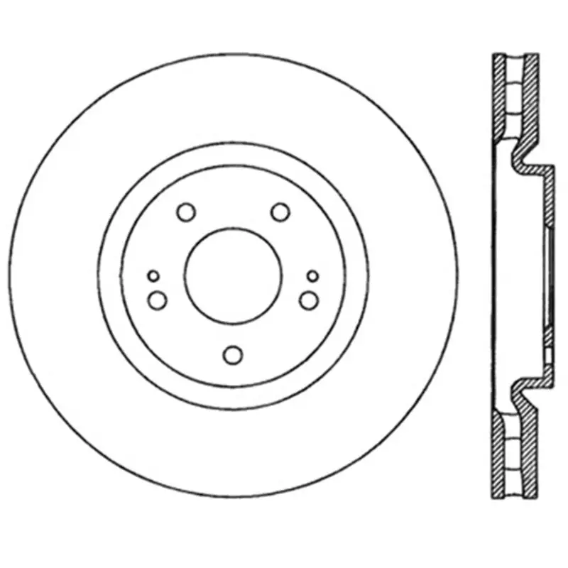 StopTech Power Slot 03 06 Evo 8 & 9 Slotted Left Front Rotor