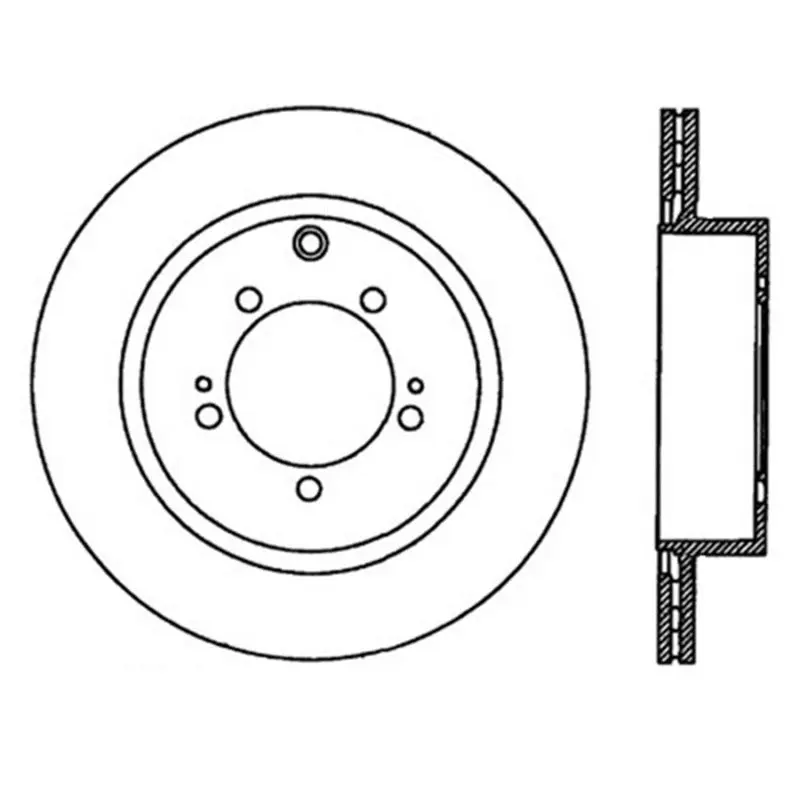 StopTech Power Slot 08 09 Evo 10 Slotted Left Rear Rotor