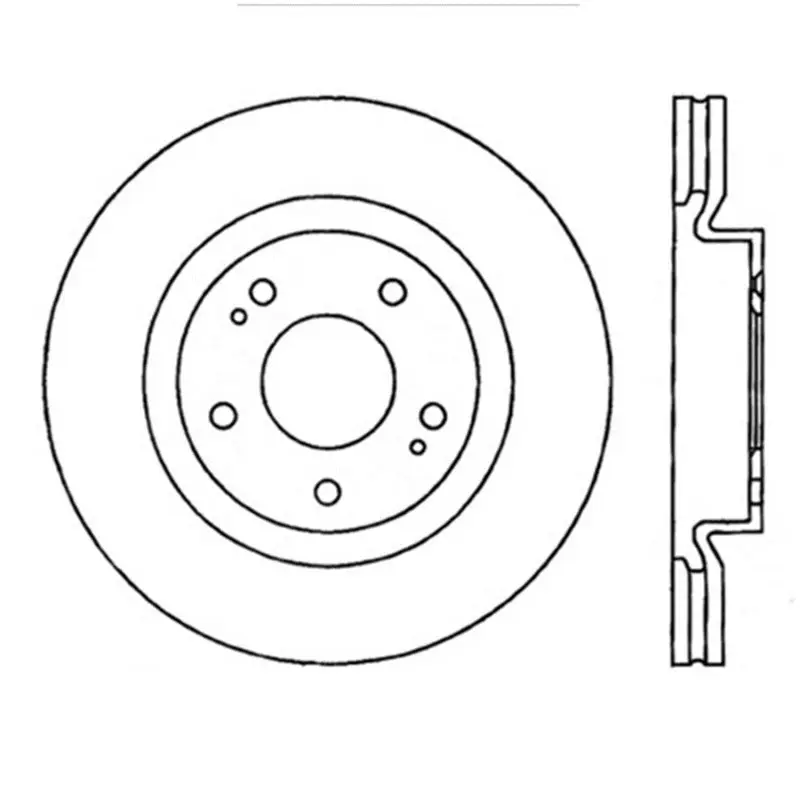 StopTech Power Slot 08 09 Evo 10 Slotted Left Front Rotor