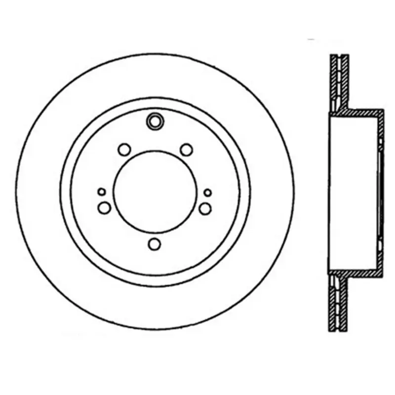 StopTech Power Slot 08 09 Evo 10 Slotted Right Rear Rotor