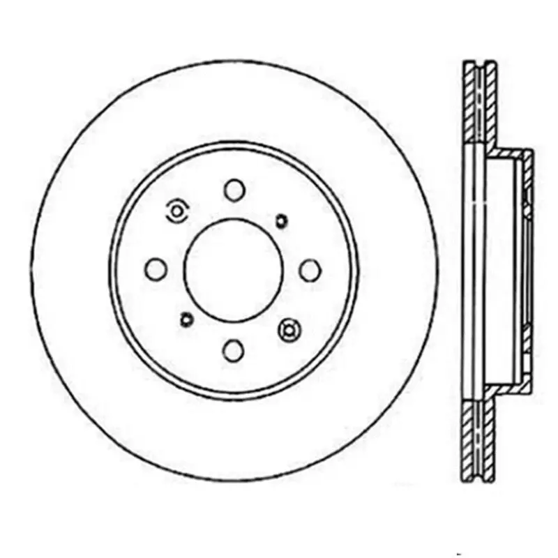 StopTech Power Slot 90 01 Integra (exc. Type R) 90 05 Civic EX 94 95 Civic SI wABS 99 03 Civic SI