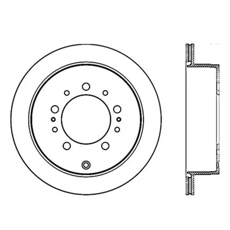 StopTech Power Slot 08 09 Lexus LX450 470 570 07 09 Toyota Tundra Slotted Left Rear Rotor