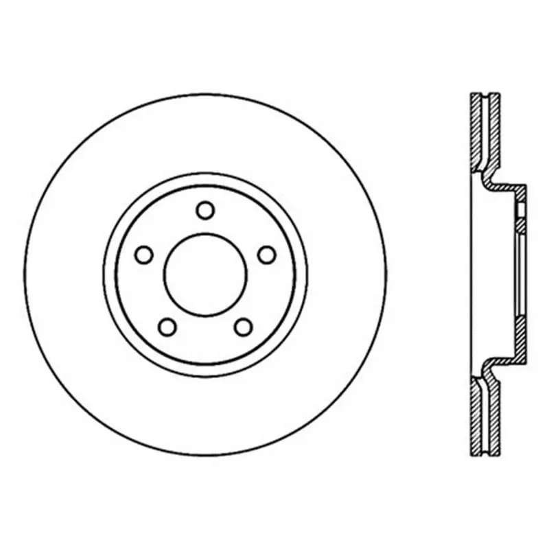 StopTech Power Slot 07 09 Mazdaspeed3 Slotted Left Front Rotor