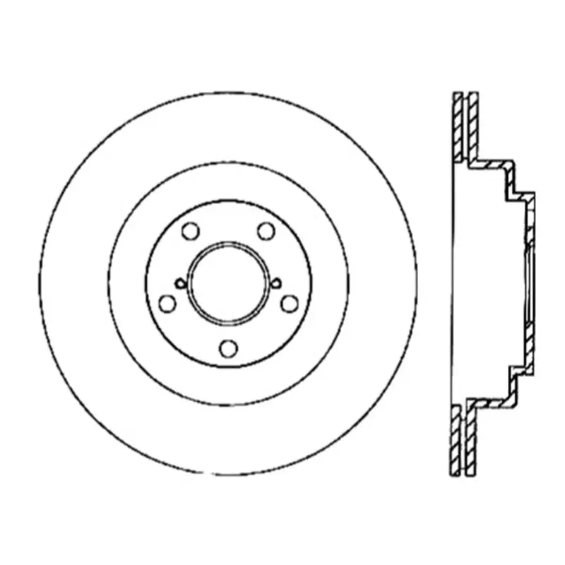 StopTech Power Slot 06 07 WRX 05 08 LGT Rear Left Slotted Rotor