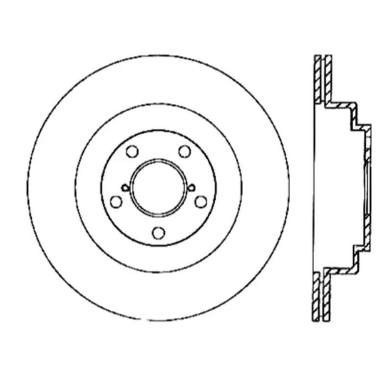 StopTech Power Slot 06 07 WRX 05 08 LGT Rear Right Slotted Rotor