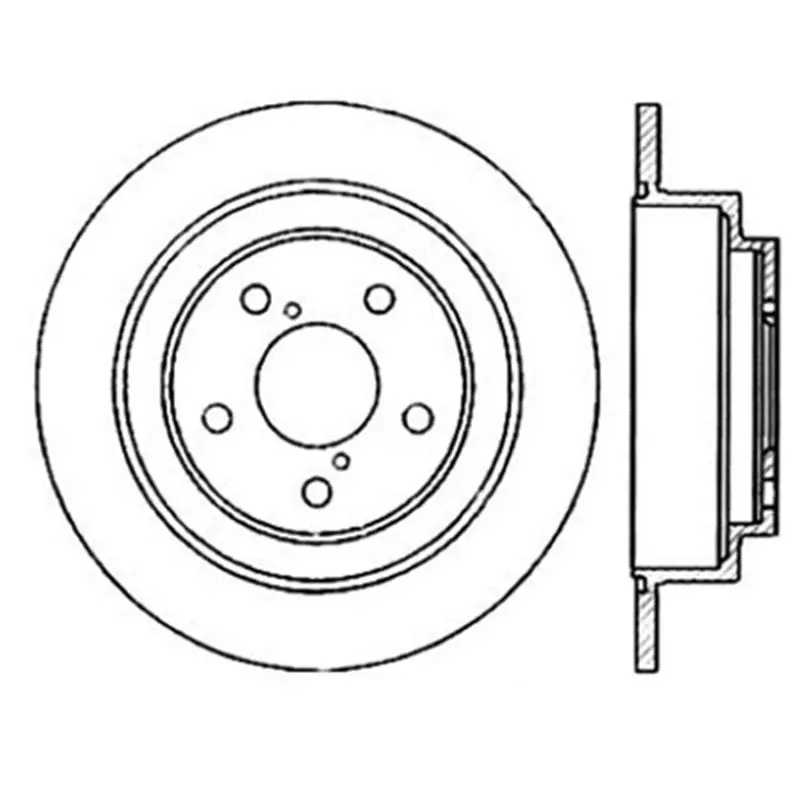 StopTech Power Slot 02 05 WRX Rear Left Sportstop Slotted Rotor