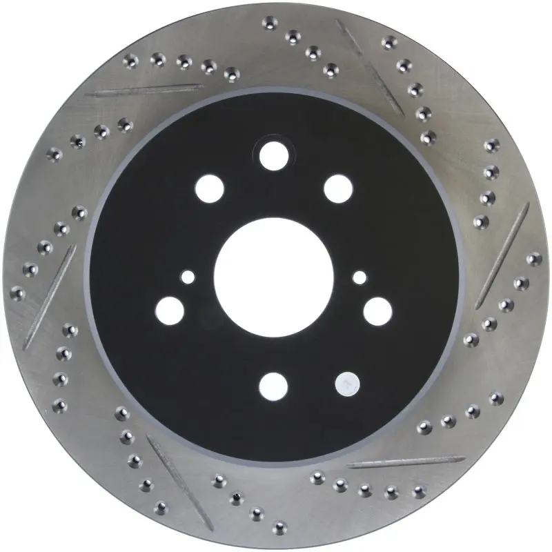 StopTech Slotted & Drilled Sport Brake Rotor Left Rear 13 14 Lexus GS300 350 400 430