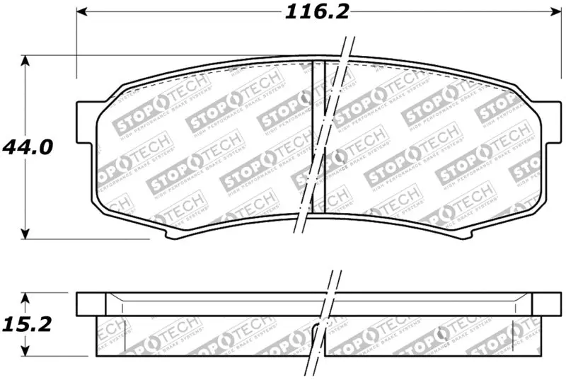 StopTech Street Brake Pads Rear