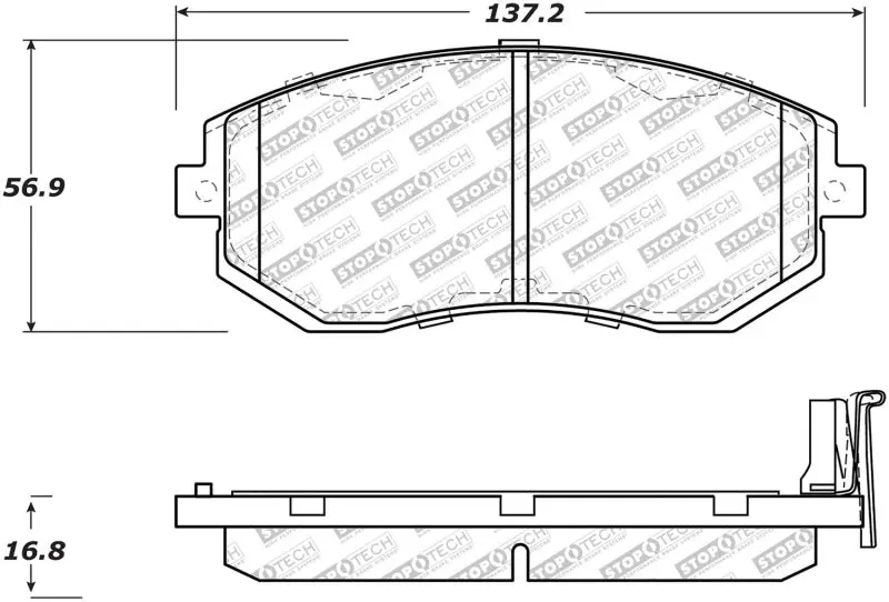 StopTech Street Select Brake Pads Front