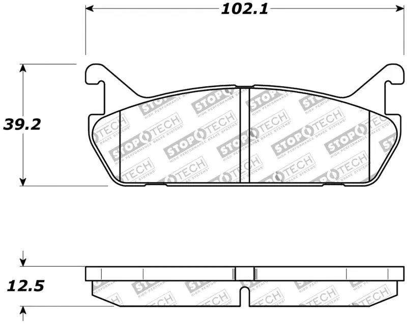 StopTech Street Touring 90 93 Mazda Miata Rear Brake Pads D525