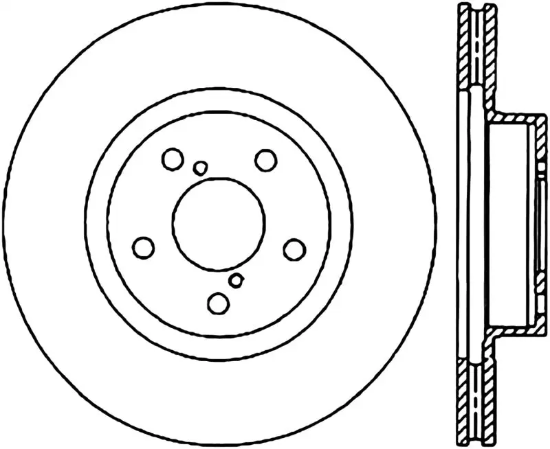 StopTech 05 10 Subaru Impreza WRX STi Slotted & Drilled Right Front Rotor