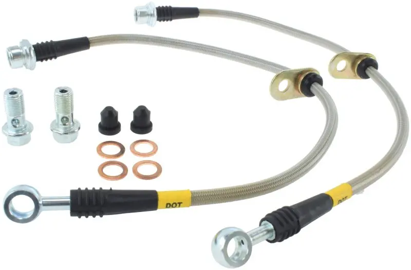 StopTech 08 10 Toyota Land Cruiser Front Stainless Steel Brake Line Kit