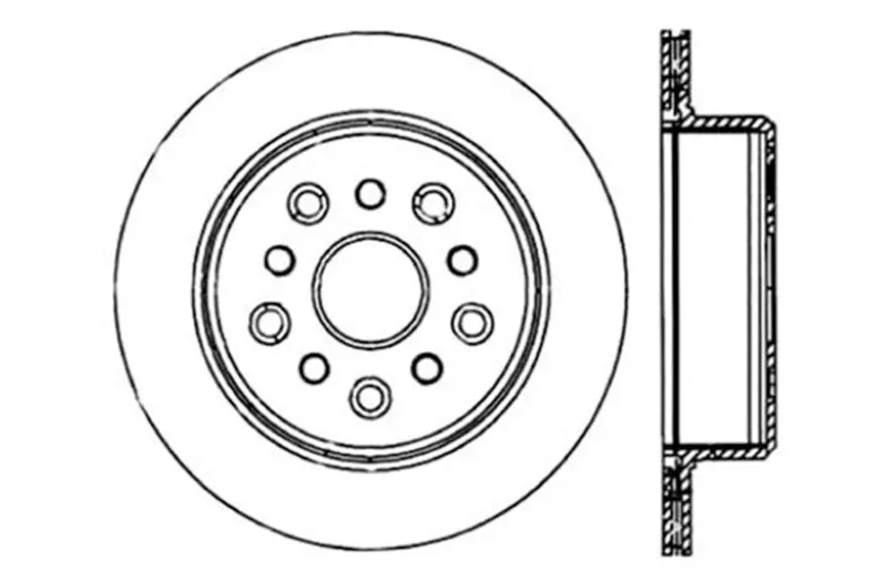 StopTech 5 93 98 Toyota Supra Right Rear Slotted & Drilled Rotor