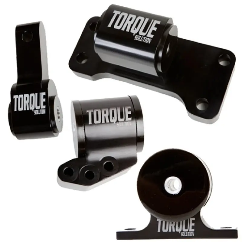 Torque Solution Billet Aluminum 4 Piece Engine Mount Kit: Mitsubishi Evolution 01 06 (5sp Only)